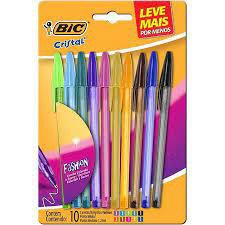 Mostrar informações para Canetas Bic Colorida Imagem de Canetas Bic Colorida