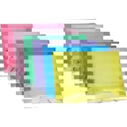 Mostrar informações para Pasta fina de plástico com elástico Imagem de Pasta fina de plástico com elástico