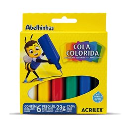 Mostrar informações para Cola Colorida Acrilex Imagem de Cola Colorida Acrilex
