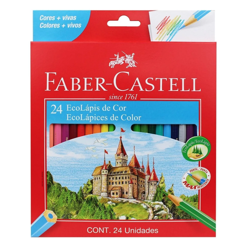 Imagem de Lápis de Cor Faber-Castell 24 Cores